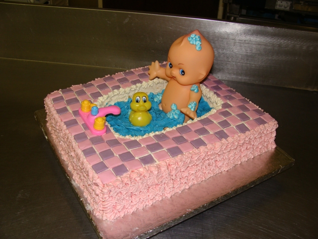 baby bath cake